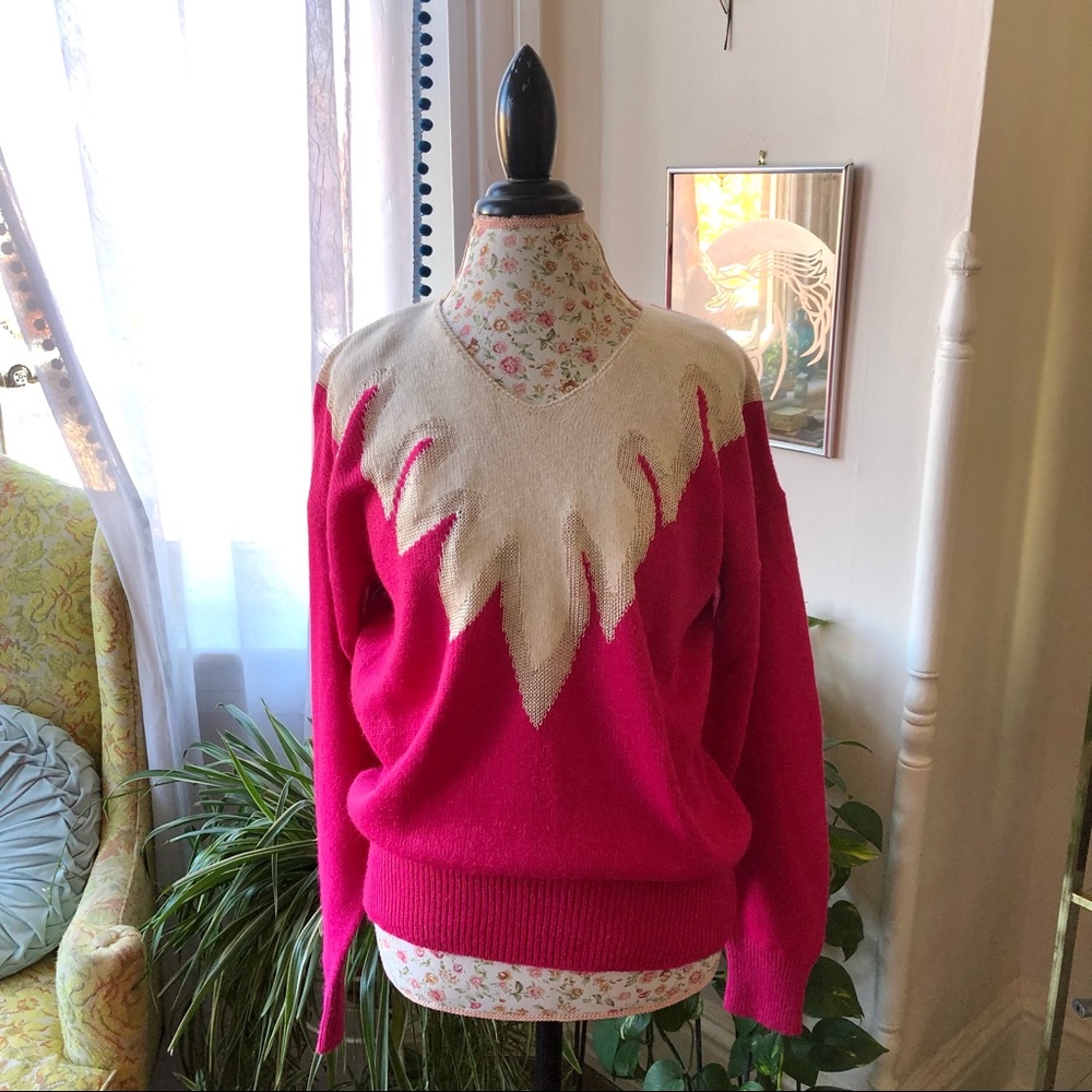 Vintage Hot Pink Sweater